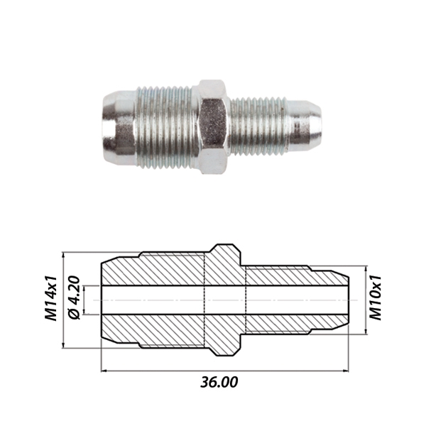 Соединитель метал M14x1 / M10x1